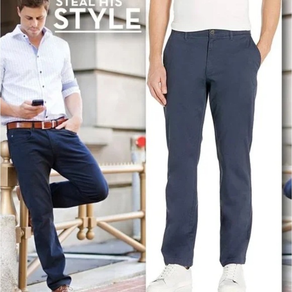 Hoodthreads New With Tags Straight Fit Washed Comfort‎ Stretch ChinoPants. 42W - Picture 1 of 8